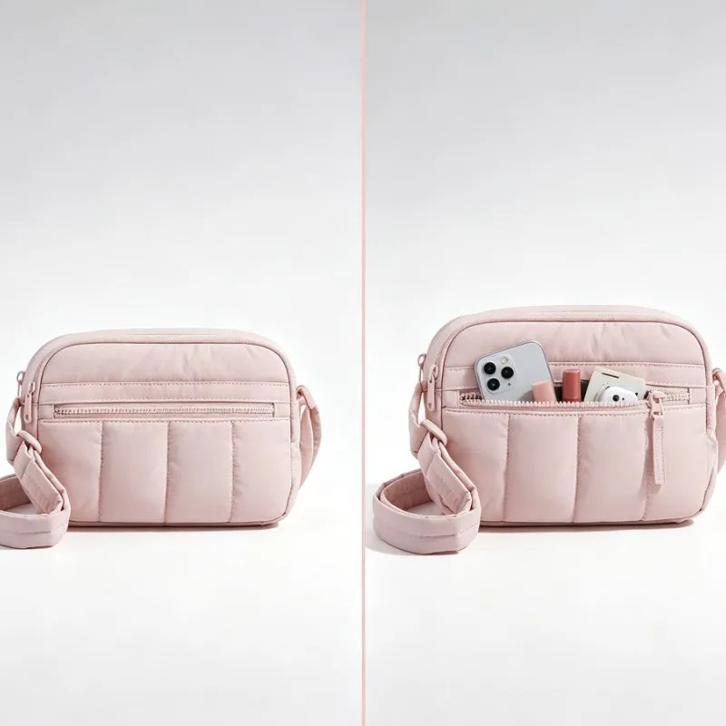 Phone Bag Crossbody - 대용량 방수 크로스백, 휴대폰 포켓 포함,