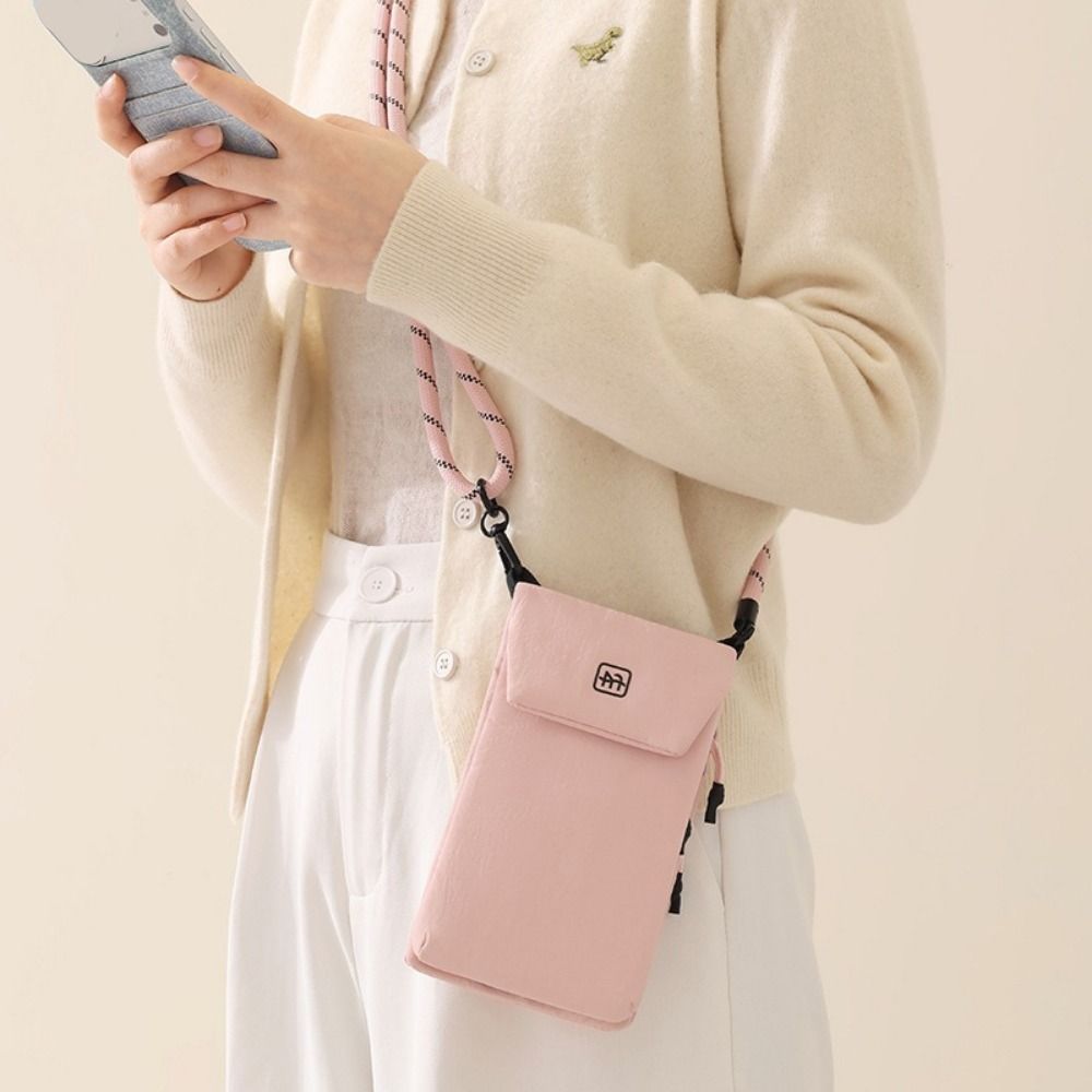 Phone Bag Crossbody - 패션 나일론 휴대폰 가방 경량 수직