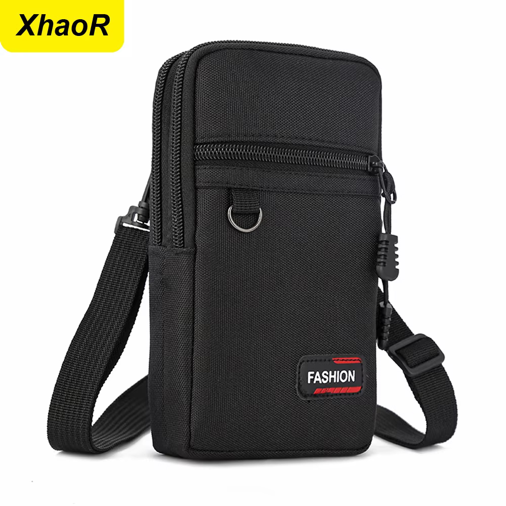 Phone Bag Crossbody - 옥스포드 천 벨트 허리 가방 휴대폰