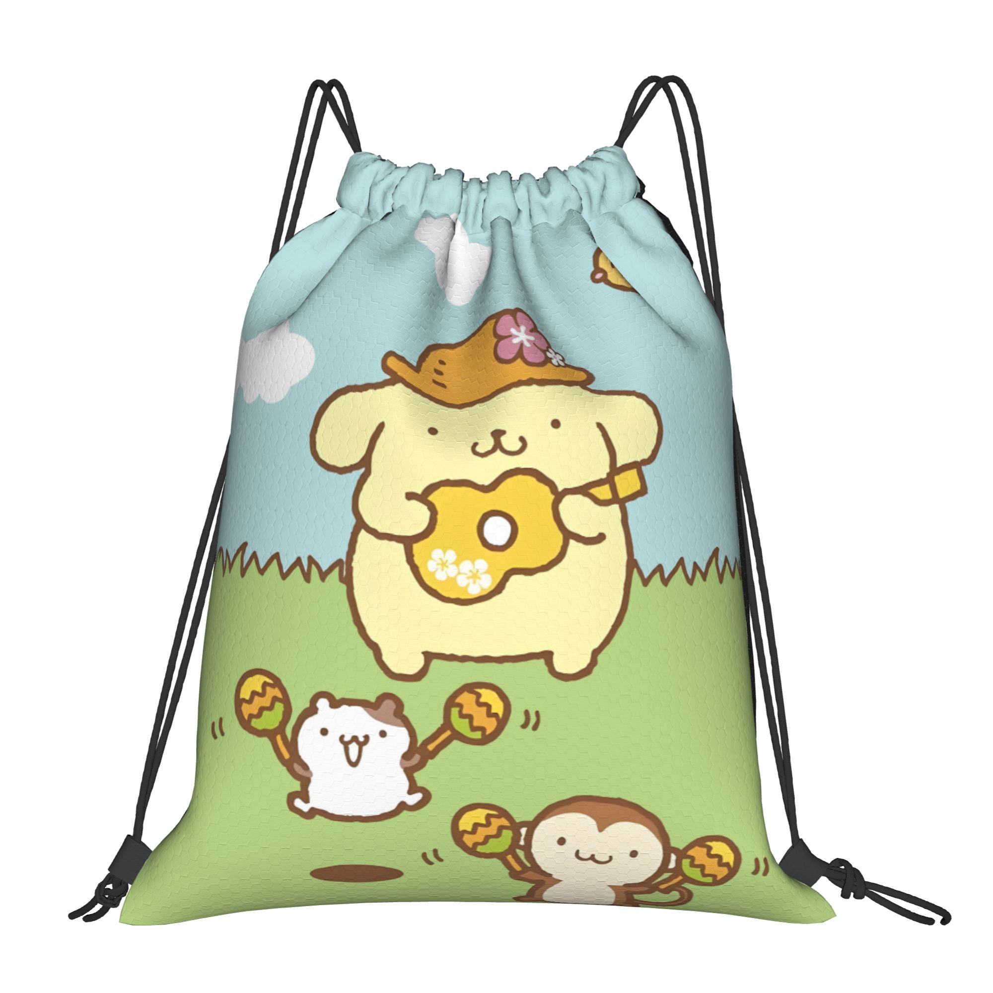 Women'S Yoga Bags - 맞춤형 P-Pompompurines Drawstring 배낭 가방 남성