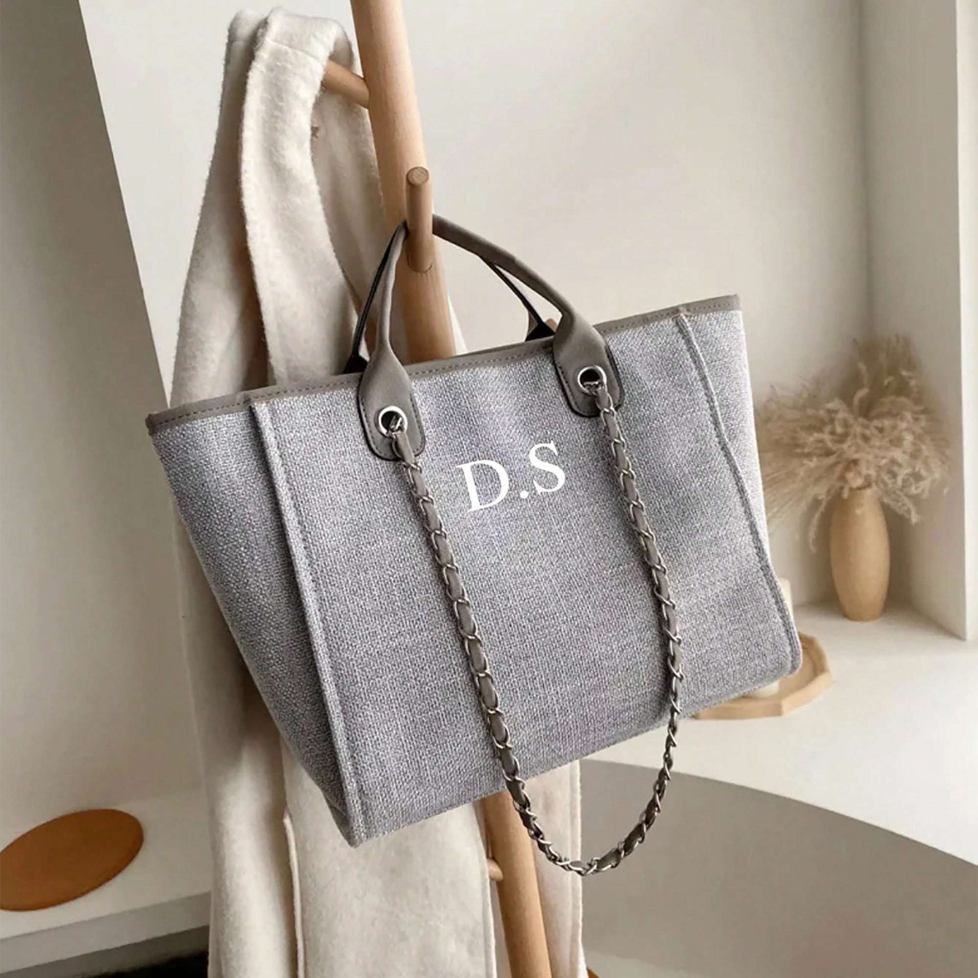 Women Bags Medium Size - 맞춤형 대용량 한국 여성 체인 토트백,