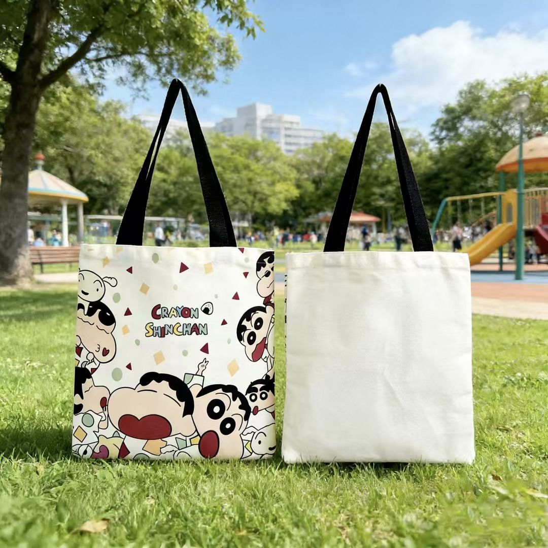 Women Bags Medium Size - 2026 새로운 크레용 신짱 캔버스 토트