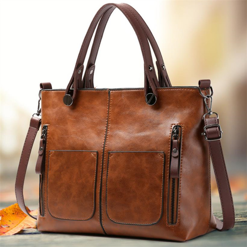 Women Bags Medium Size - 더블 포켓, 대용량, 빈티지 여성용 토트