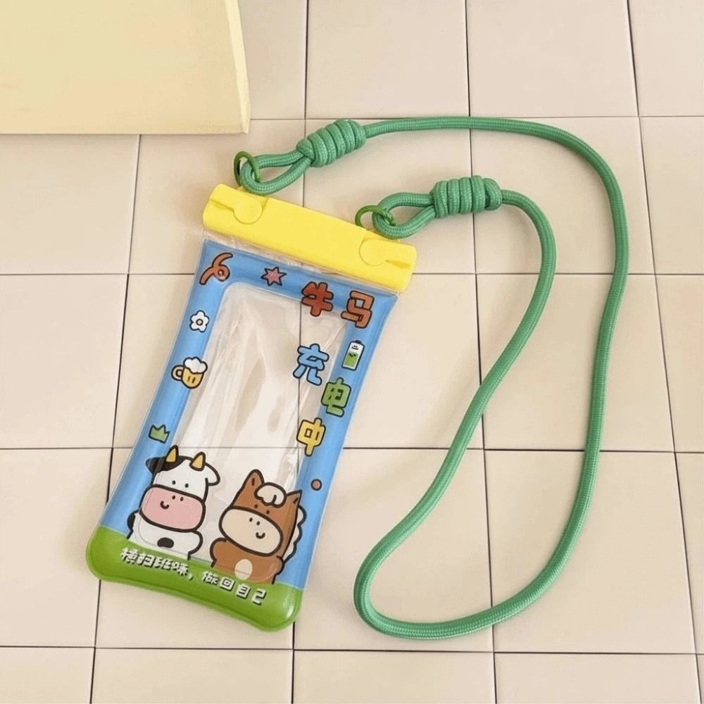 조절 가능한 스트랩 방수 휴대폰 파우치 만화 동물 프린 - Phone Bag Crossbody 리뷰 및 가격