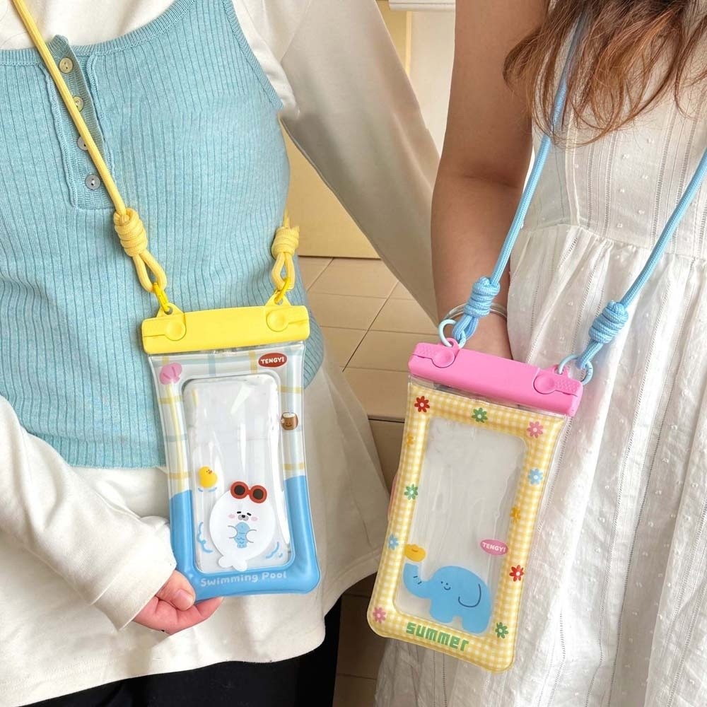 조절 가능한 스트랩 방수 휴대폰 파우치 만화 동물 프린 - Phone Bag Crossbody 리뷰 및 가격