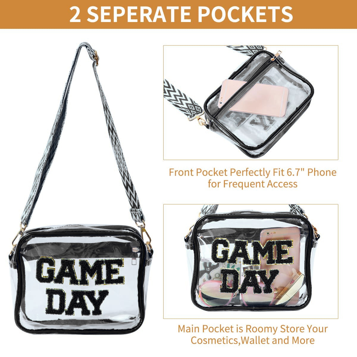 OUIO PVC 크로스바디 백 자수 문자 어깨에 매는  - Phone Bag Crossbody 리뷰 및 가격