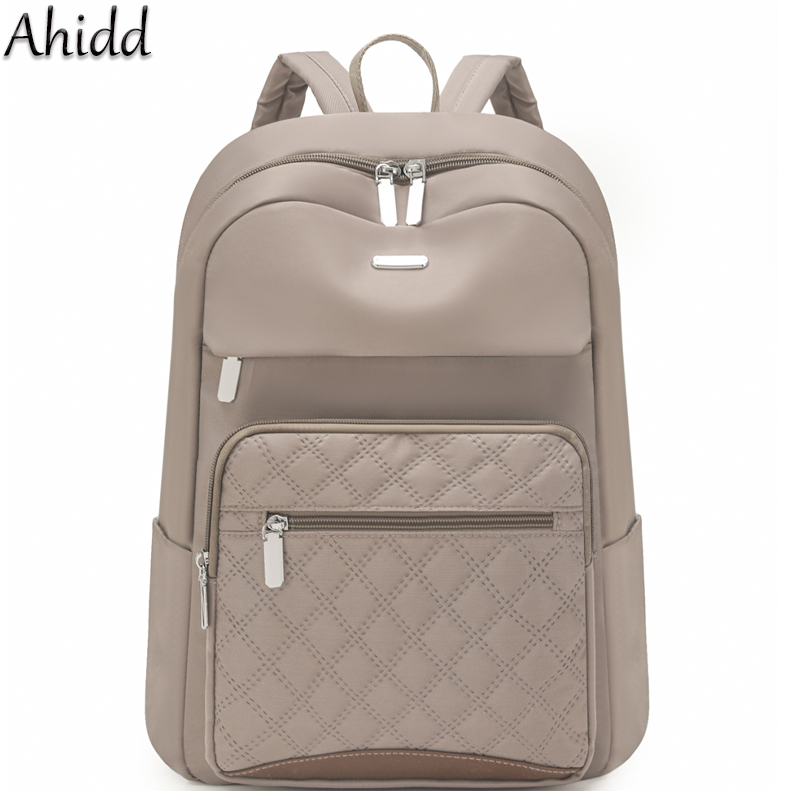 패션 격자 무늬 통근 데이 팟 여성 방수 나일론 배낭  - Women Bags Medium Size 리뷰 및 가격