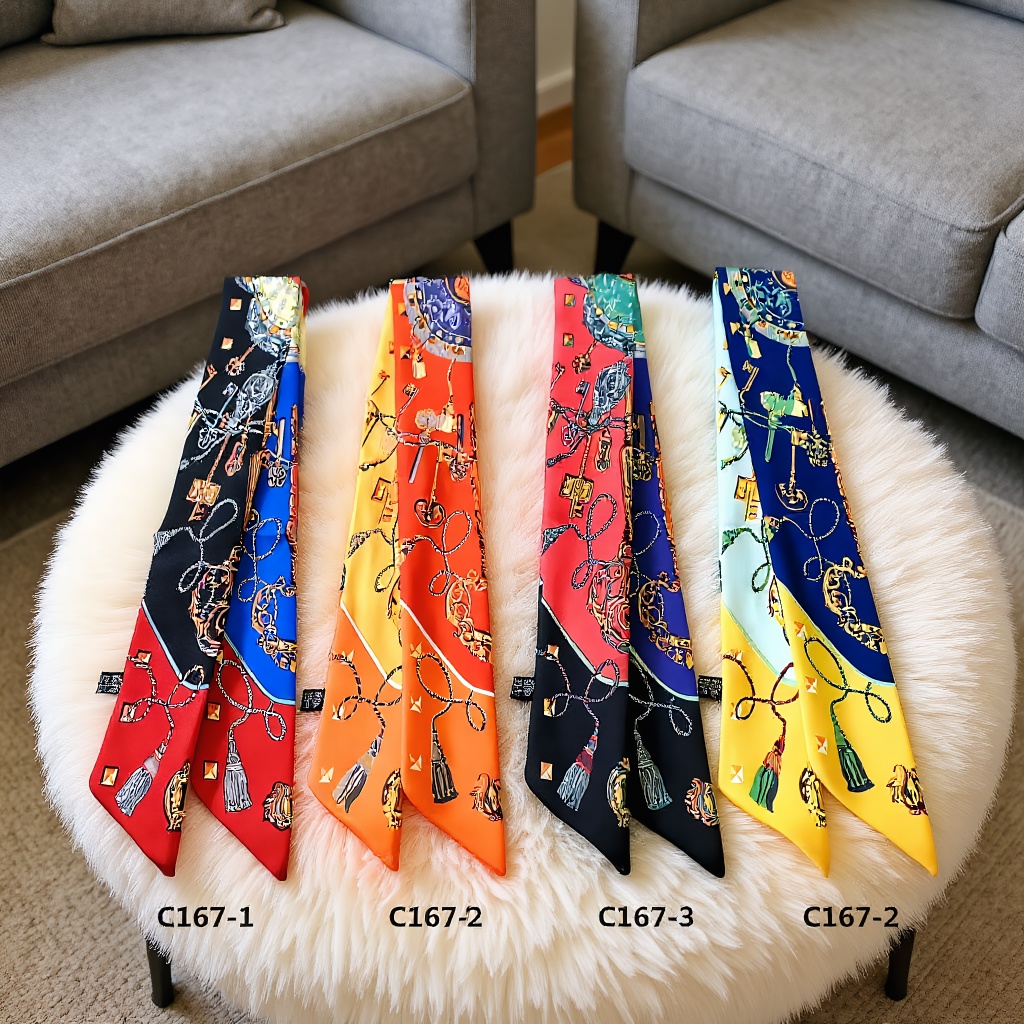 프린트 스카프 사계절 여성용 트윌 소형 실크 랩 백 핸 - Women Bags Wholesale 리뷰 및 가격