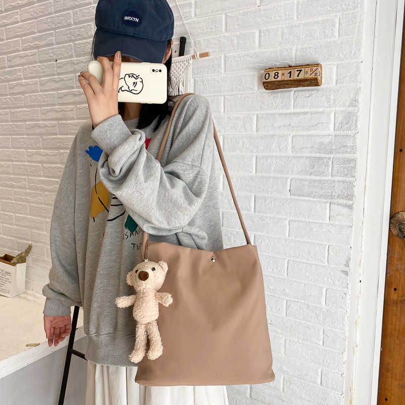 심플 캐주얼 여성 토트 백 새로운 대용량 통근 쇼핑 원 - Women Bags In Trend 리뷰 및 가격