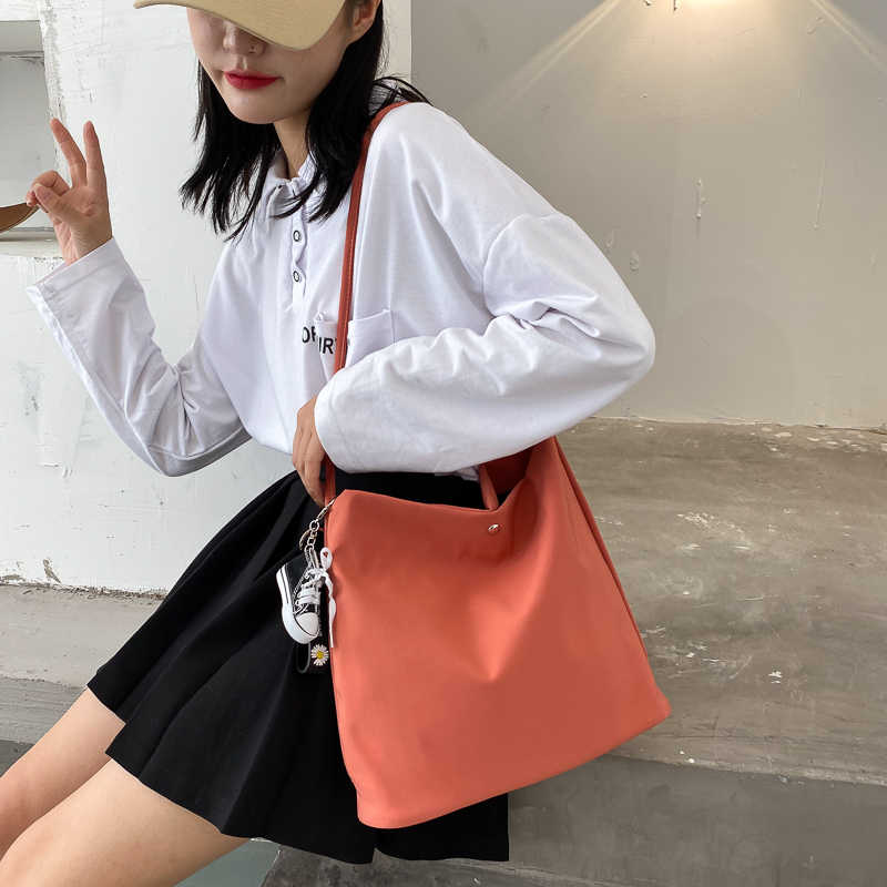 심플 캐주얼 여성 토트 백 새로운 대용량 통근 쇼핑 원 - Women Bags In Trend 리뷰 및 가격