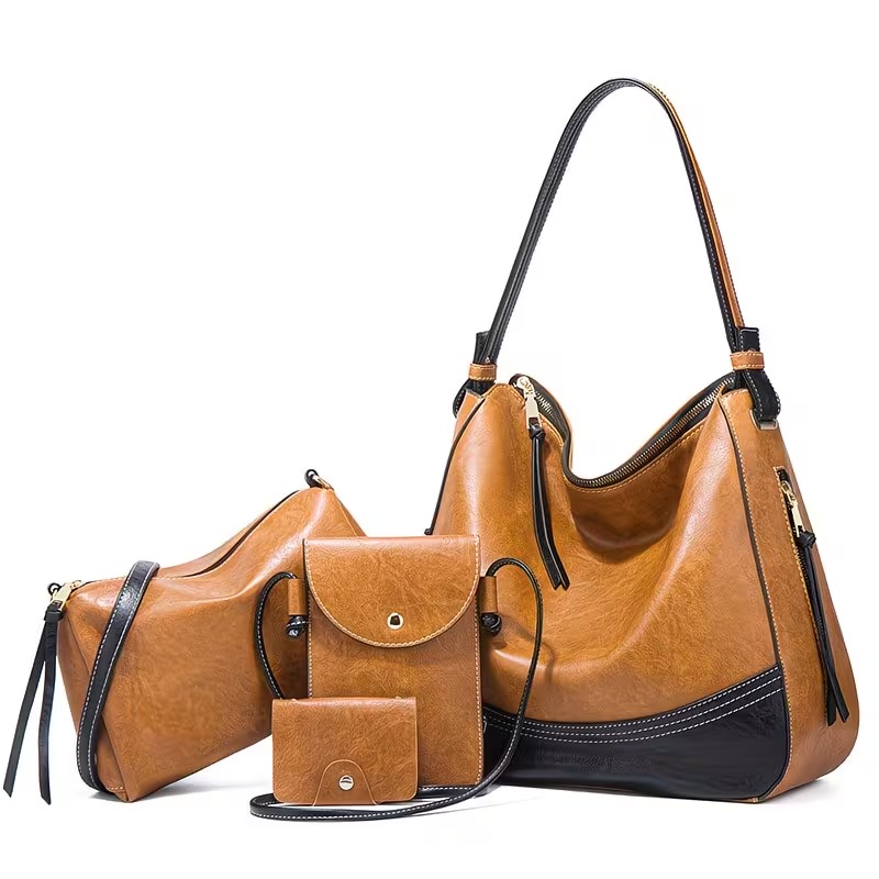 여성 가방 세트 - 4종 세트. 심플한 대비색상, 대용 - Phone Bag Crossbody 리뷰 및 가격