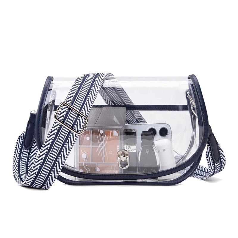 OUIO 전화 파우치 패션 클리어 PVC 새들 백 골드 - Women Bags Crossbody 리뷰 및 가격