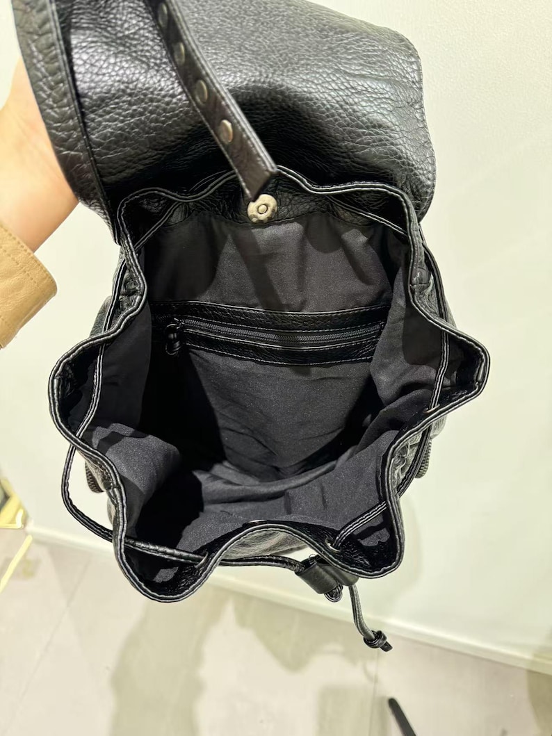 고딕 펑크 PU 가죽 숄더 백 리벳 Y2K 배낭 여성용 - Women Bags Medium Size 리뷰 및 가격