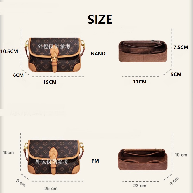 스웨이드 가방 정리함 LV 다이앤 나노 PM 메이크업  - Women Bags Lv 리뷰 및 가격
