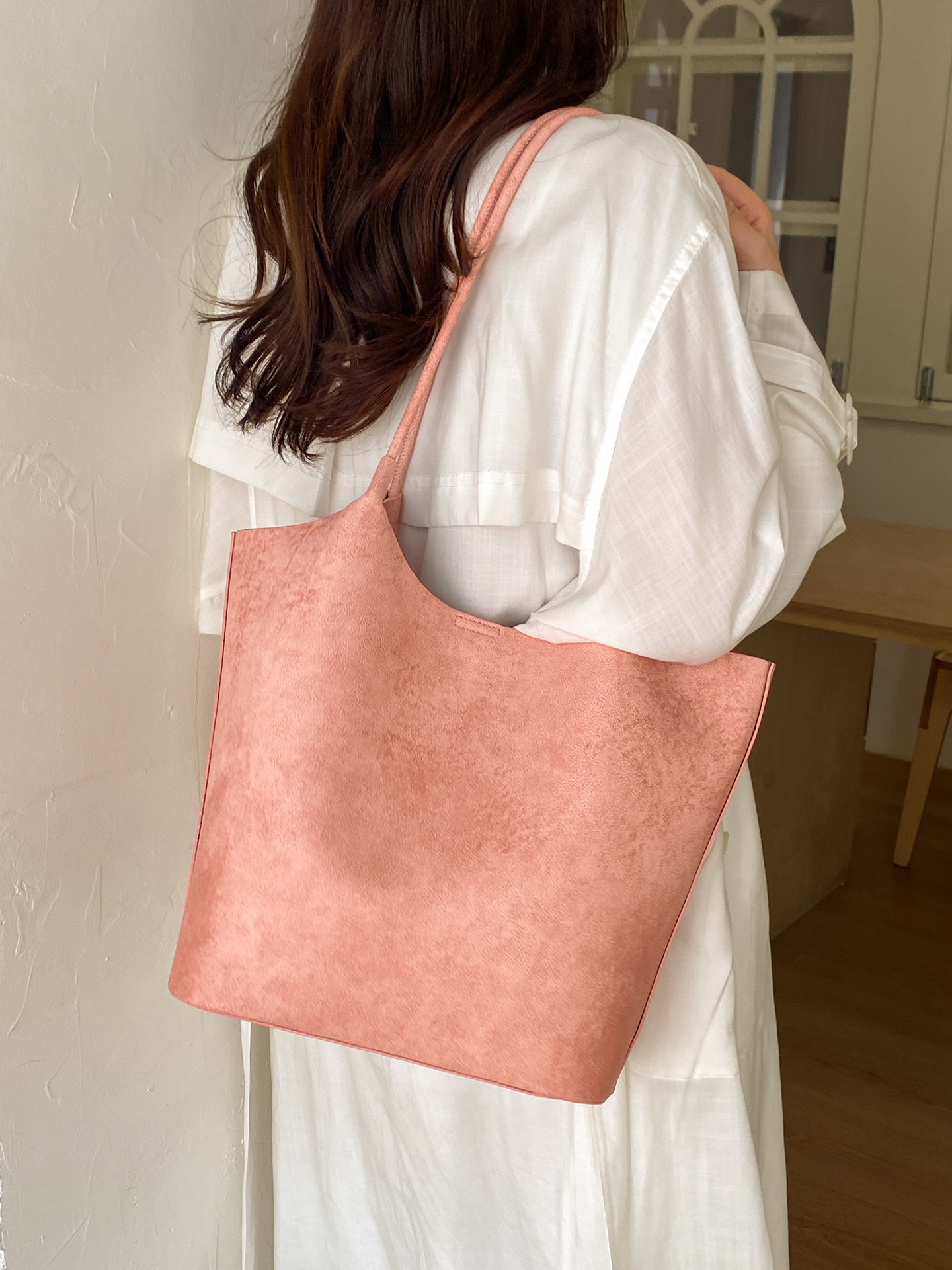 새로운 여성용 원숄더 백 단색 대용량 다용도 토트백 고 - Women Bags In Trend 리뷰 및 가격