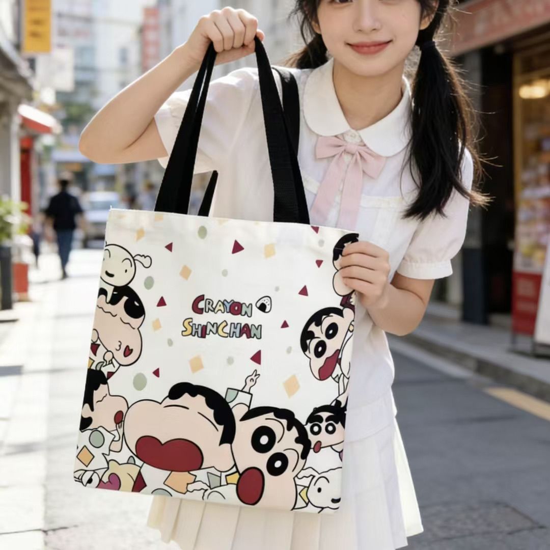 2026 새로운 크레용 신짱 캔버스 토트 백 대용량 여 - Women Bags Medium Size 리뷰 및 가격