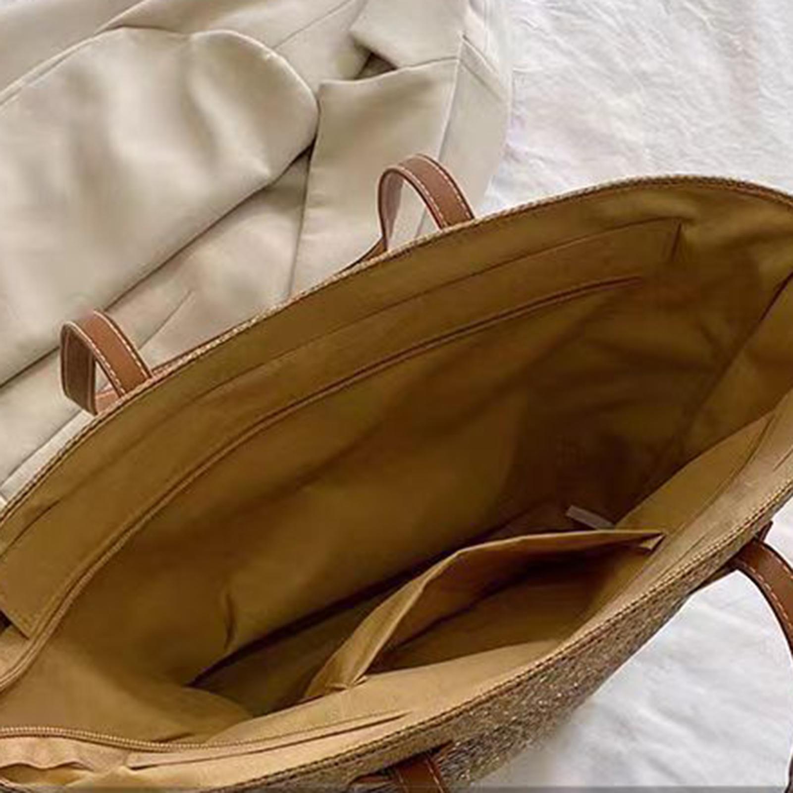 우아하고 세련된 새로운 대형 보헤미안 스타일 밀짚 토트 - Women Bags For Office 리뷰 및 가격