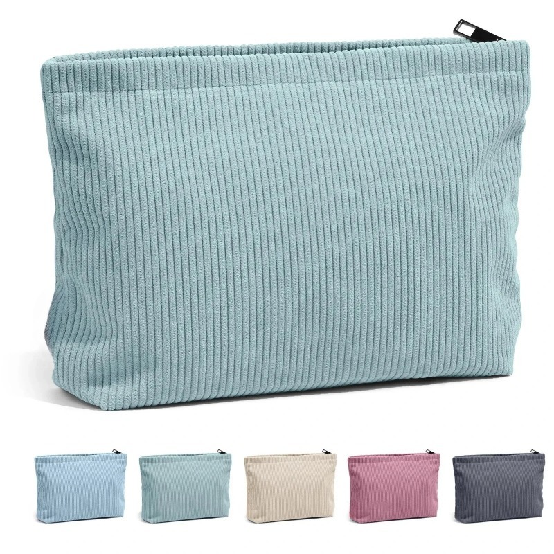 코듀로이 여행용 화장품 가방 휴대용 메이크업 수납 가방 - Women Bags Medium Size 리뷰 및 가격
