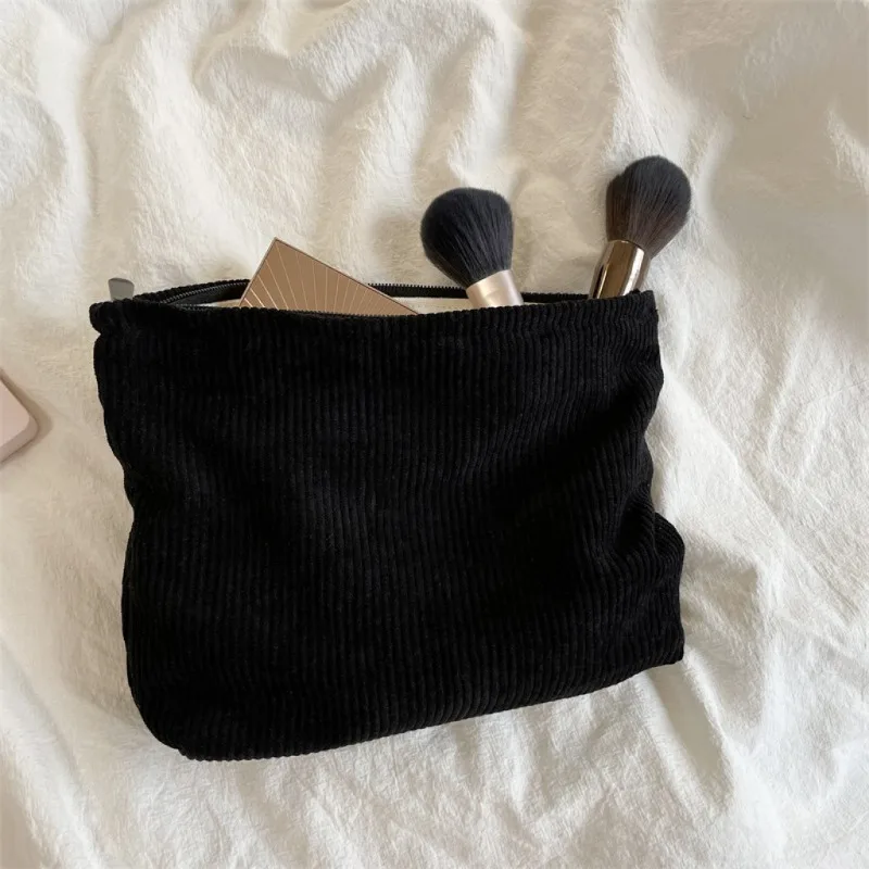 코듀로이 여행용 화장품 가방 휴대용 메이크업 수납 가방 - Women Bags Medium Size 리뷰 및 가격