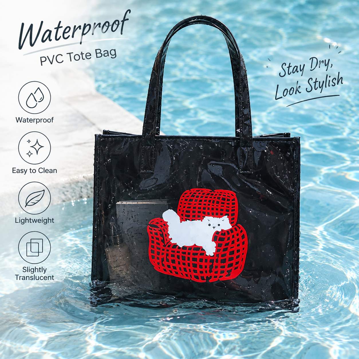 여성 방수 PVC 토트 백 대용량 광택 숄더 백 패션  - Women Bags Lv 리뷰 및 가격